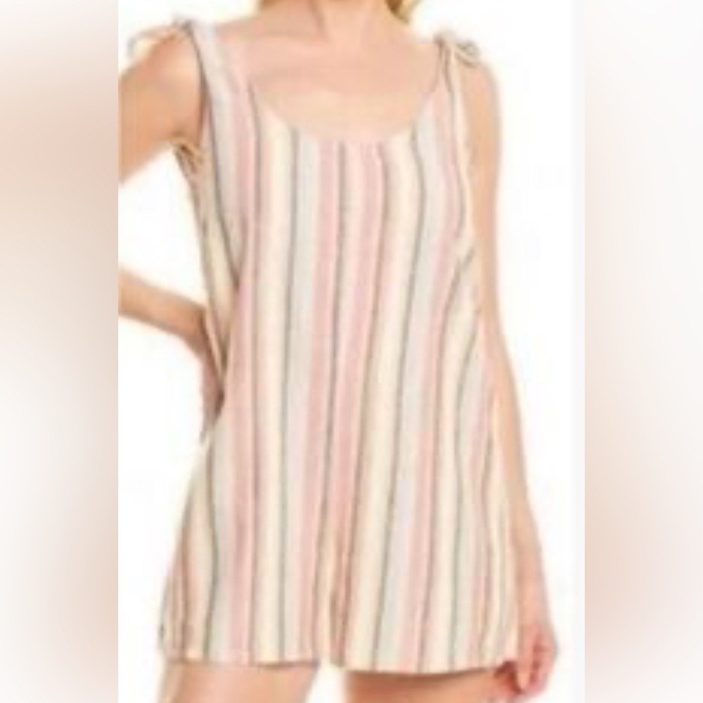 Madewell Multicolor Striped Women’s Romper Size Small